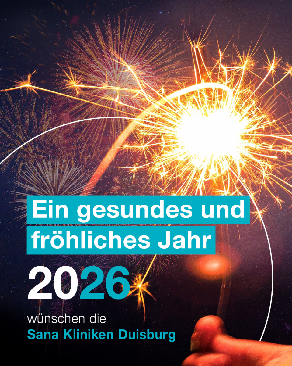 Sana Kliniken Duisburg w&uuml;nschen ein frohes Jahr 2026