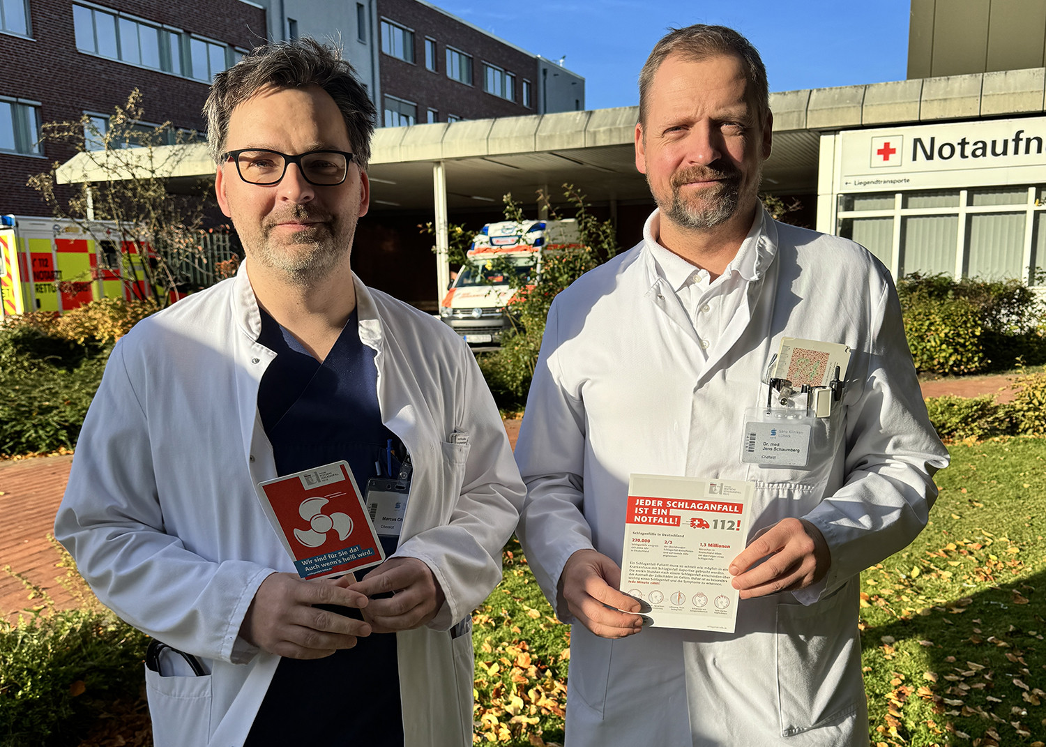Oberarzt Marcus Ohlrich und Chefarzt Dr. med. Jens Schaumberg