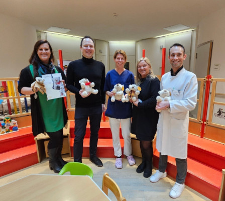 Teddyübergabe Kinderklinik