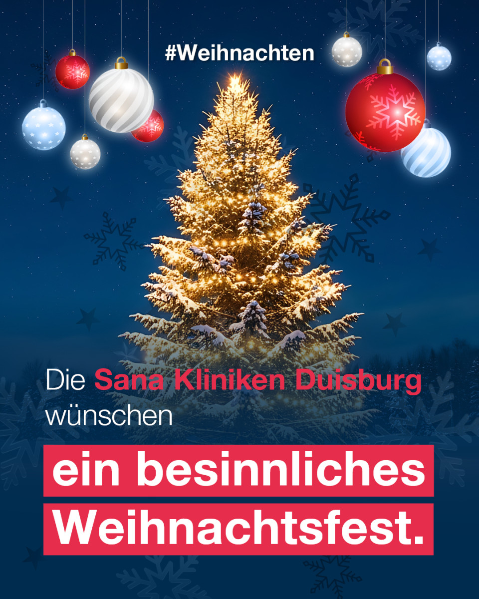 Sana Kliniken Duisburg w&uuml;nschen frohe Weihnachten
