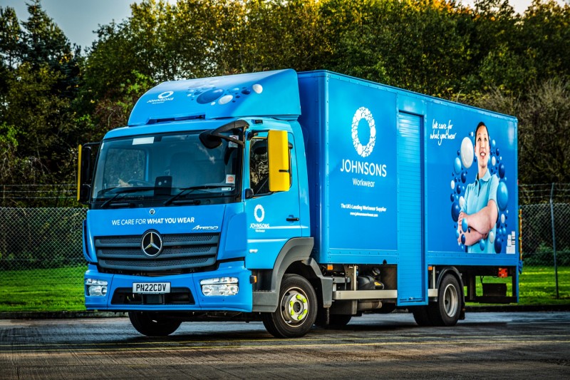 Johnsons Workwear freshens up its fleet with another 60 MercedesBenz trucks