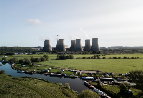 Scenic view of Ratcliffe-on-Soar Power Station near Nottingham. Credit Uniper