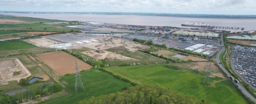 Aerial photo of the KLCP site