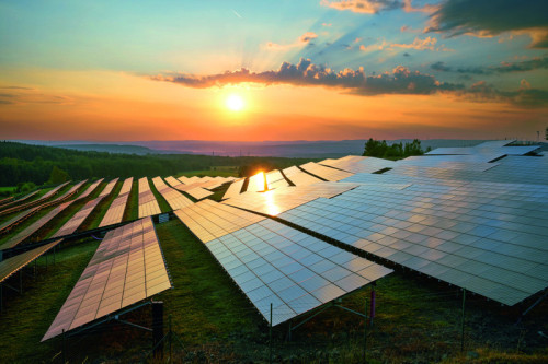 Stock image of a solar project. Credit: GettyImages-662095604