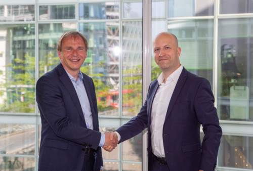 Jan Taschenberger Uniper COO New Green Power and Gas and ITM CEO Dennis Schulz at Uniper&#039;s HQ in D&uuml;sseldorf