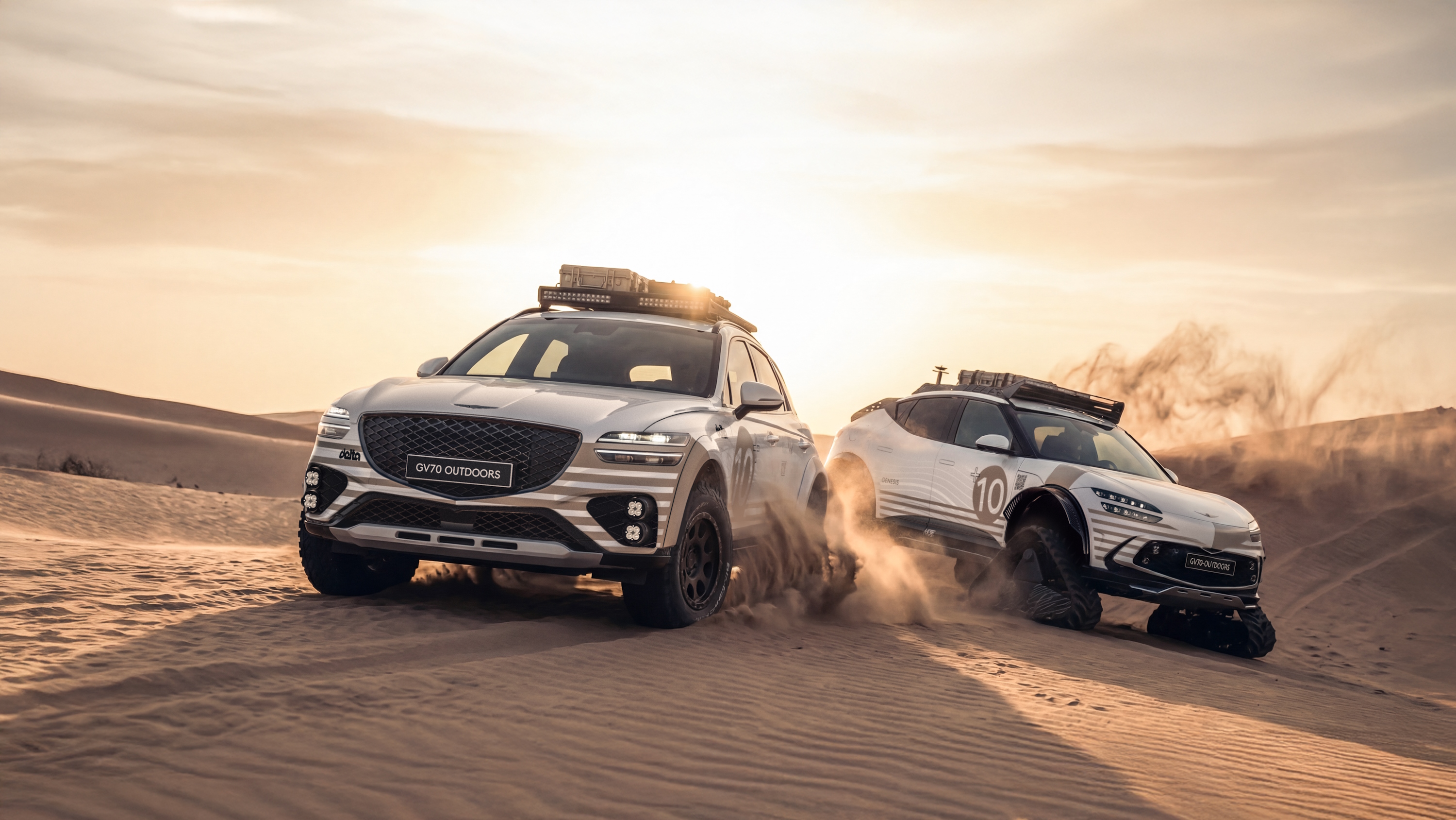 Genesis X Skorpio Concept interior UAE - bucket seats, Alcantara grab handles and desert-focused cockpit