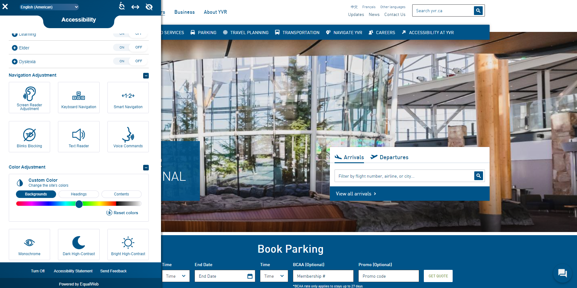 YVR elevates accessibility online with EqualWeb: a new digital tool for ...