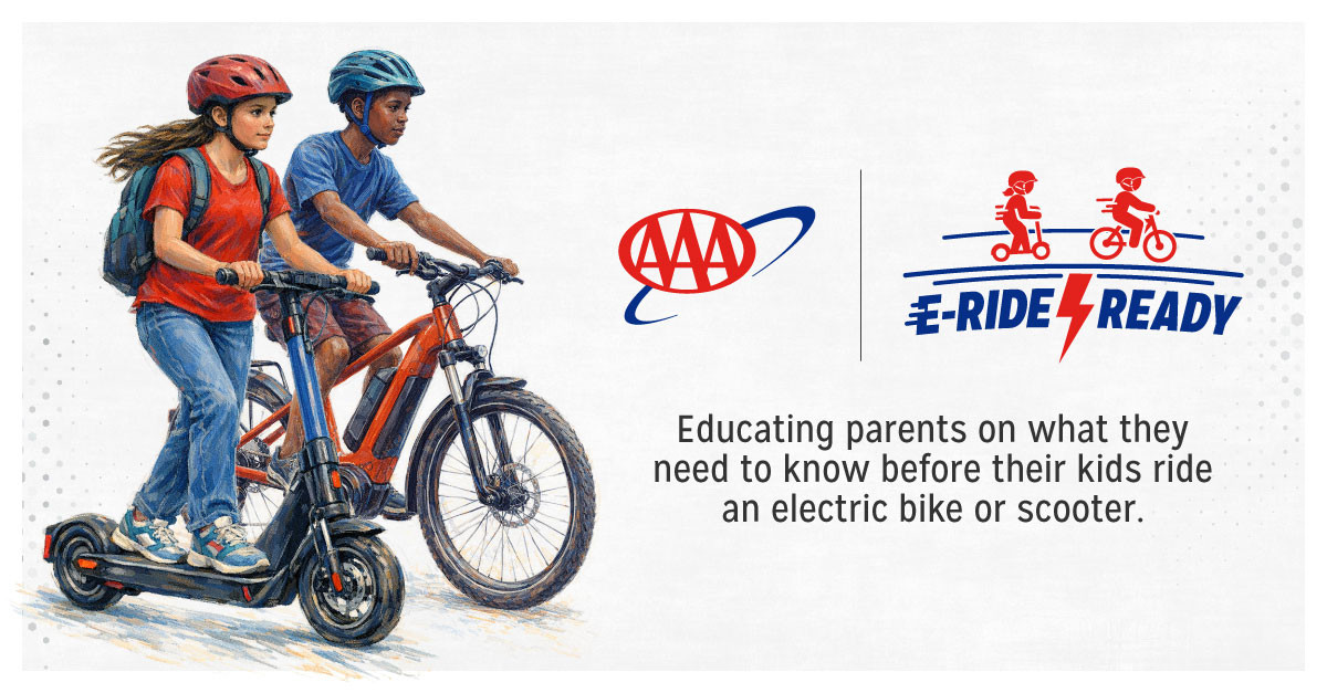 AAA Launches 'E-Ride Ready' Campaign to Prevent E-Bike and E-Scooter ...