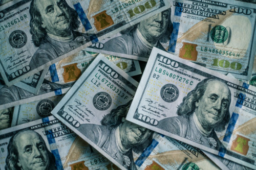 Large amount of US dollar cash