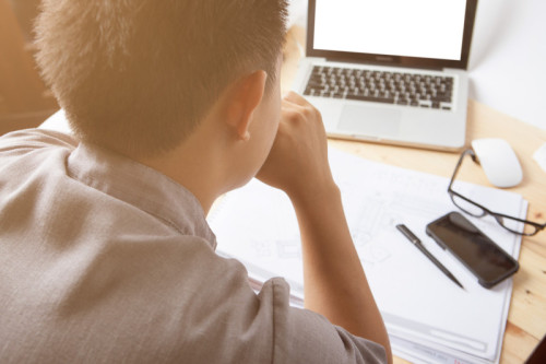 Businessman handing tablet pen and start up writing message. brainstorm Blurred background, and soft flare filter and cross process