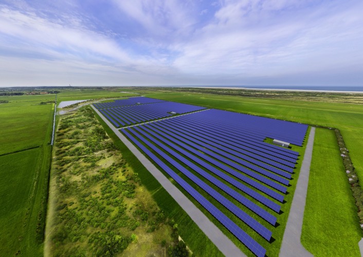 Impressie Zonnepark Ameland