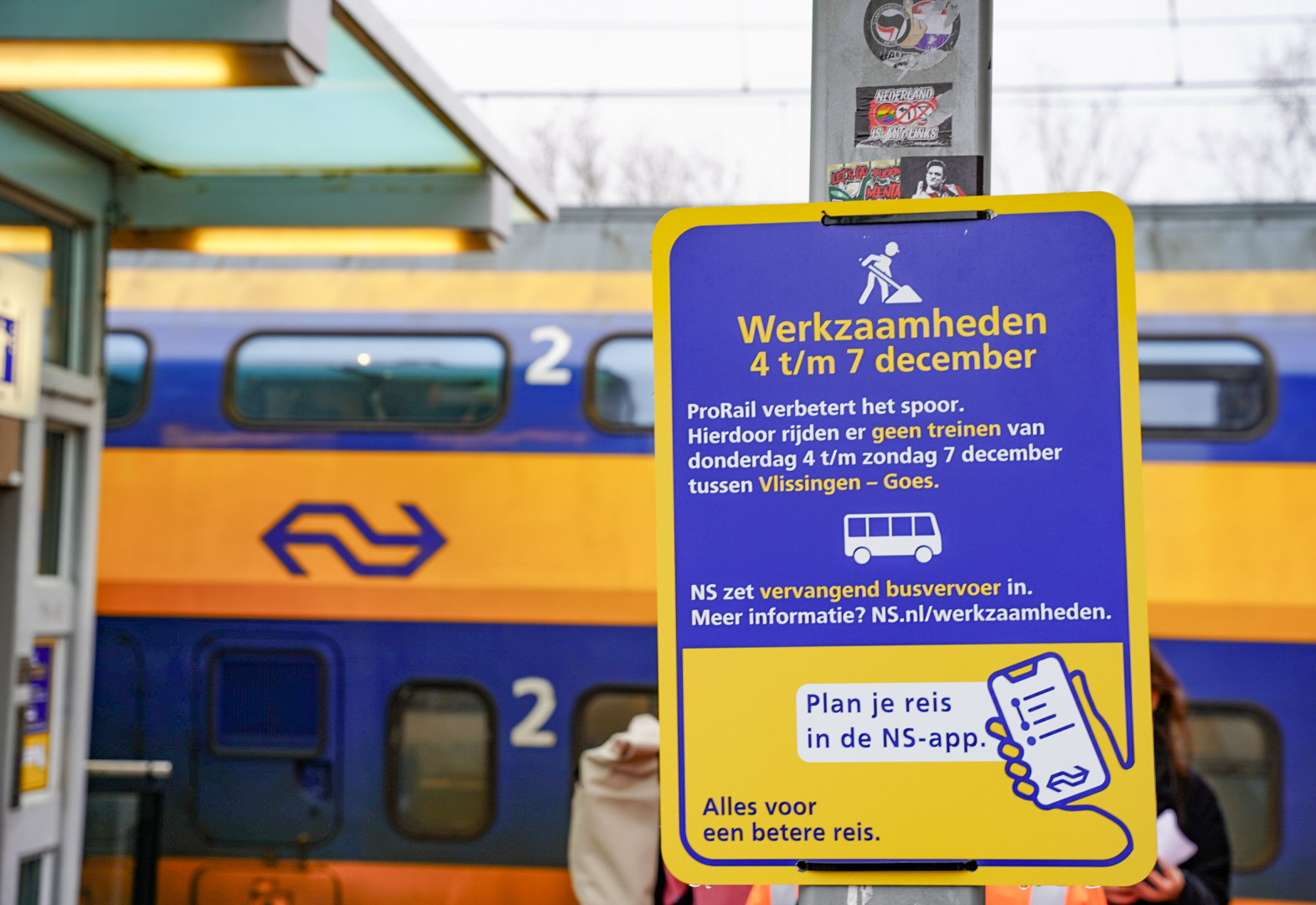 Werkzaamheden tussen Goes en Vlissingen: bussen in plaats van treinen