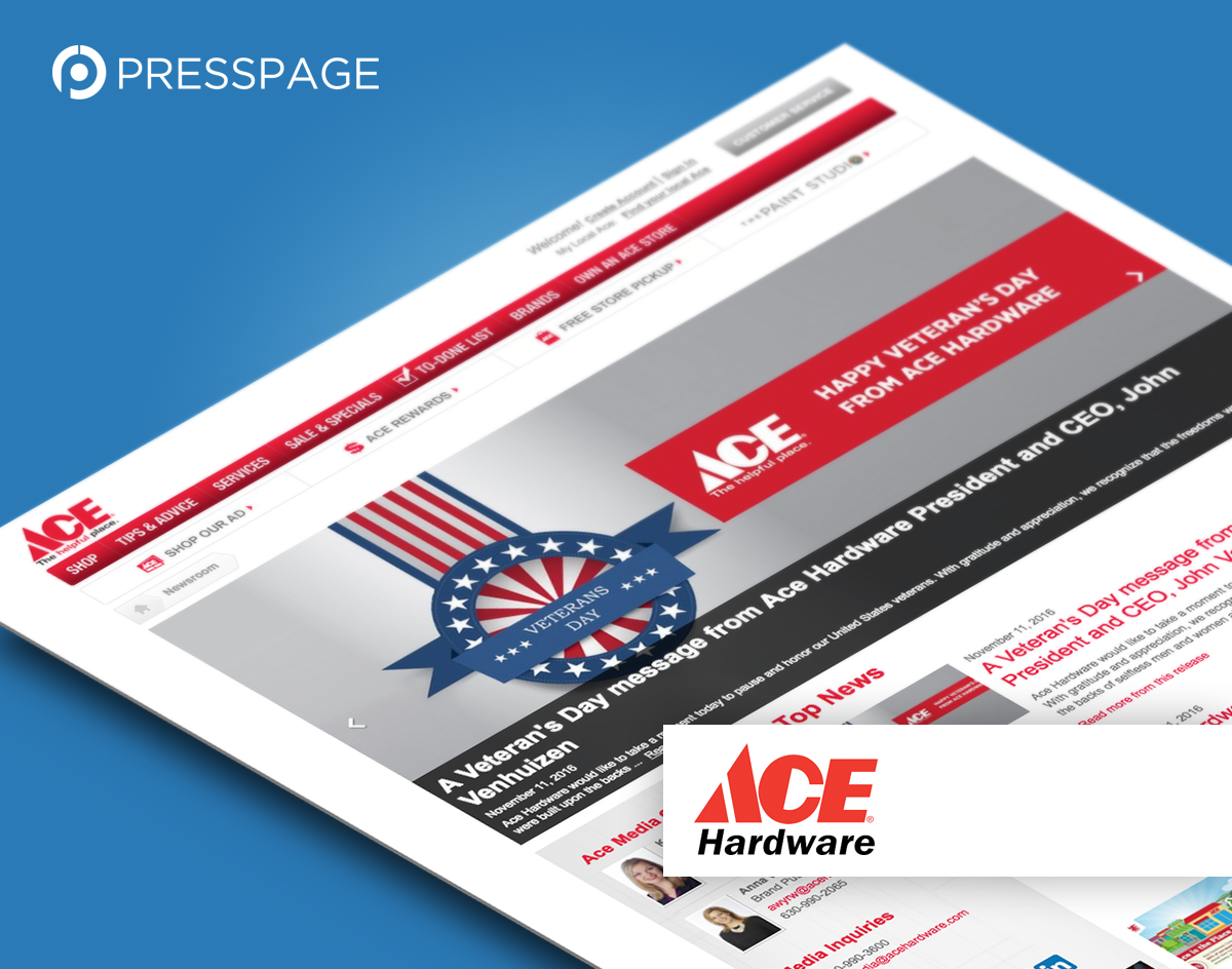 ACE Hardware launches corporate press site