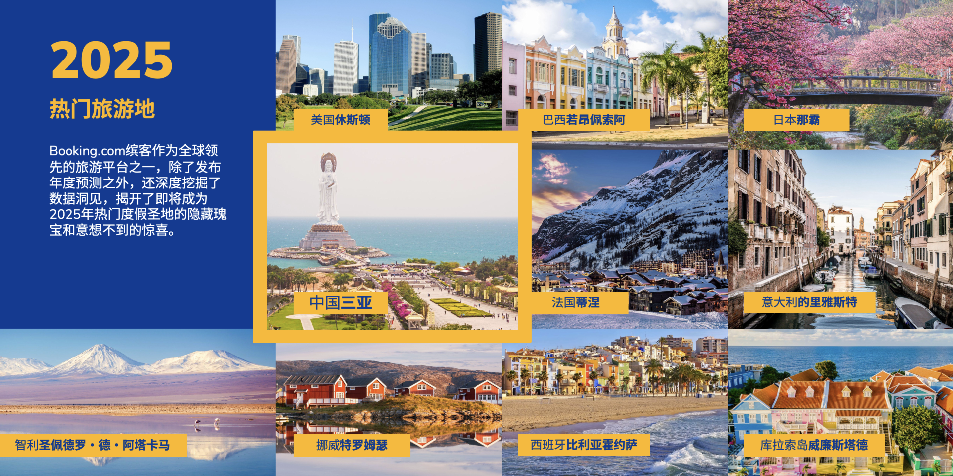 跨越晨昏，探秘世界：Booking.com缤客揭晓2025年全球热门旅行目的地