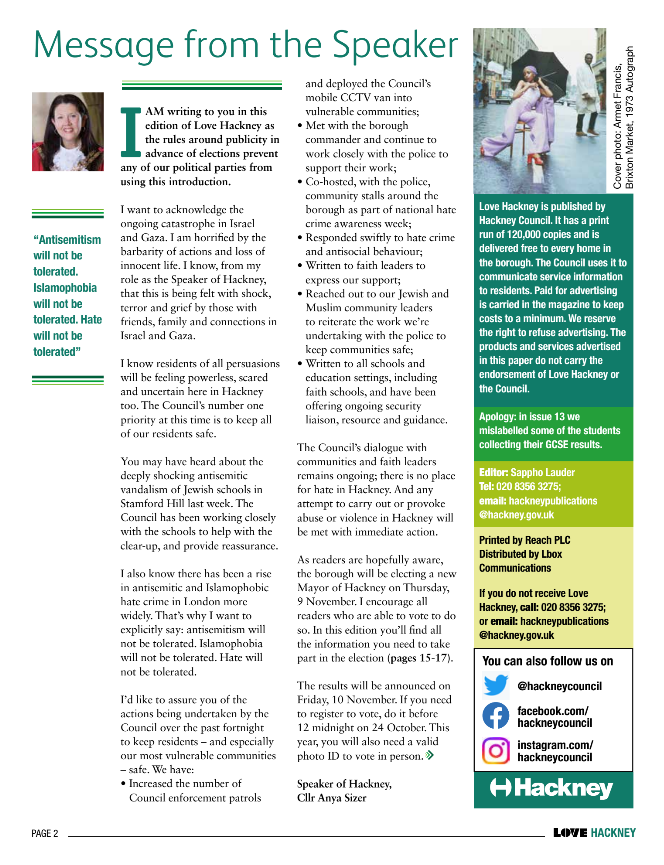 IsraelGaza Hackney Council focuses on keeping communities safe in the