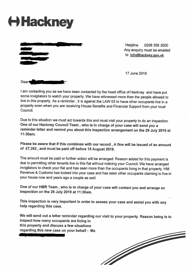 Residents urged to be aware of scam letter