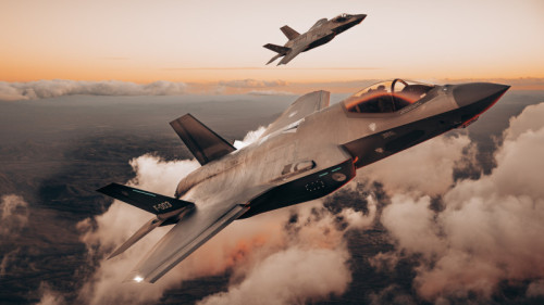 F-35’s van de Koninklijke Luchtmacht trainen op Schiphol