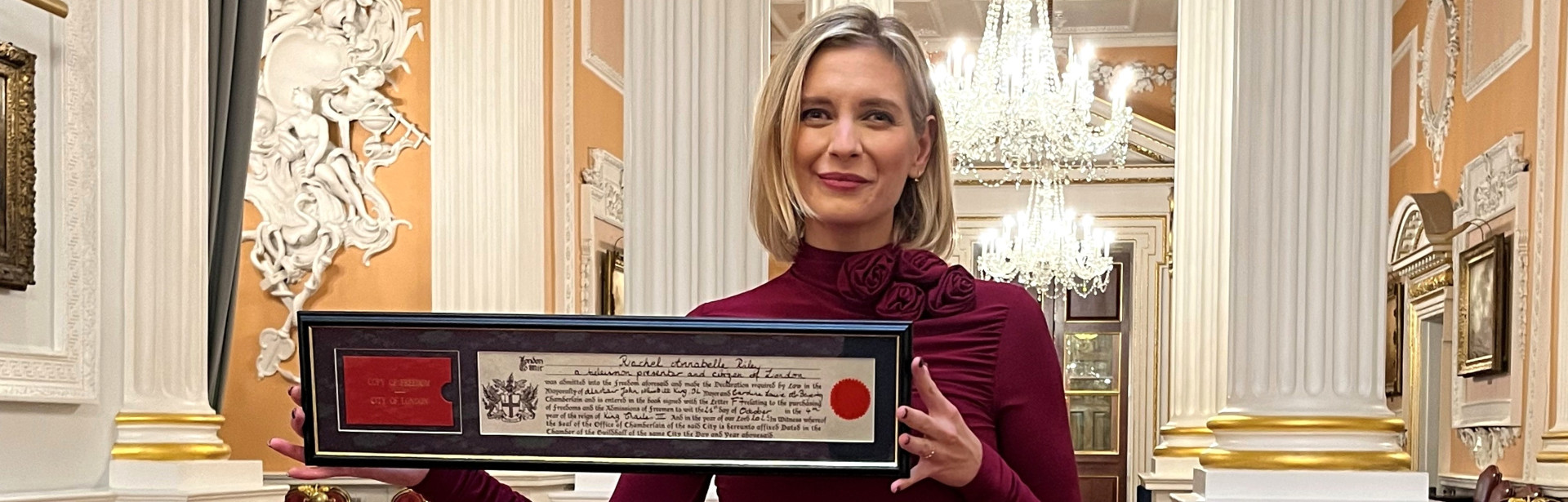 Rachel Riley receives Freedom of the Rachel Riley receives Freedom of the