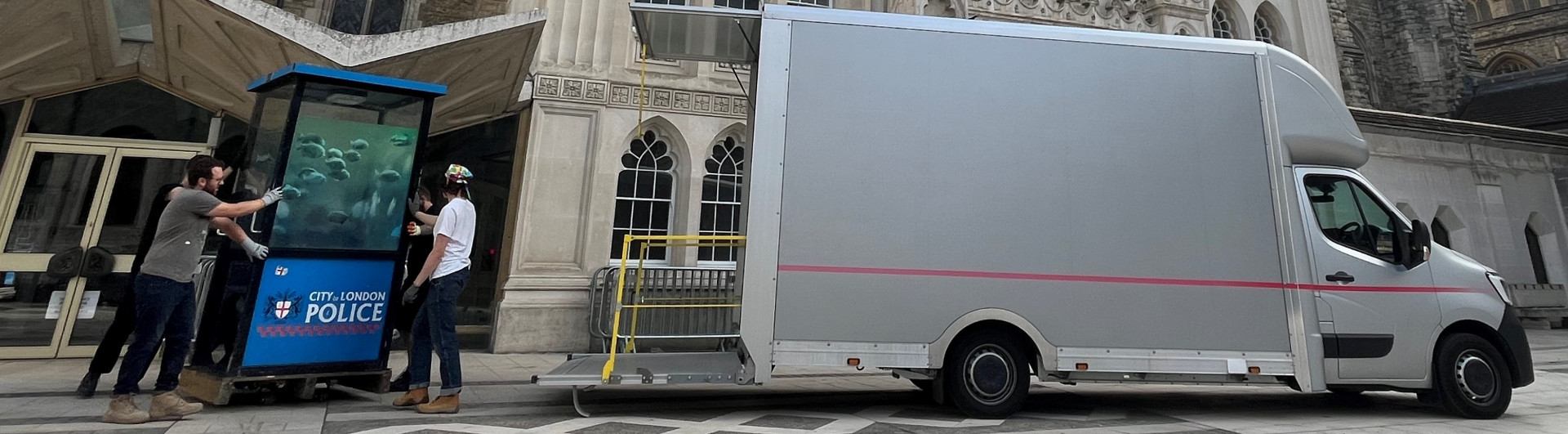 Banksy sentry box moved into protective storage ahead of London Museum display Banksy sentry box moved into protective storage ahead of London Museum display