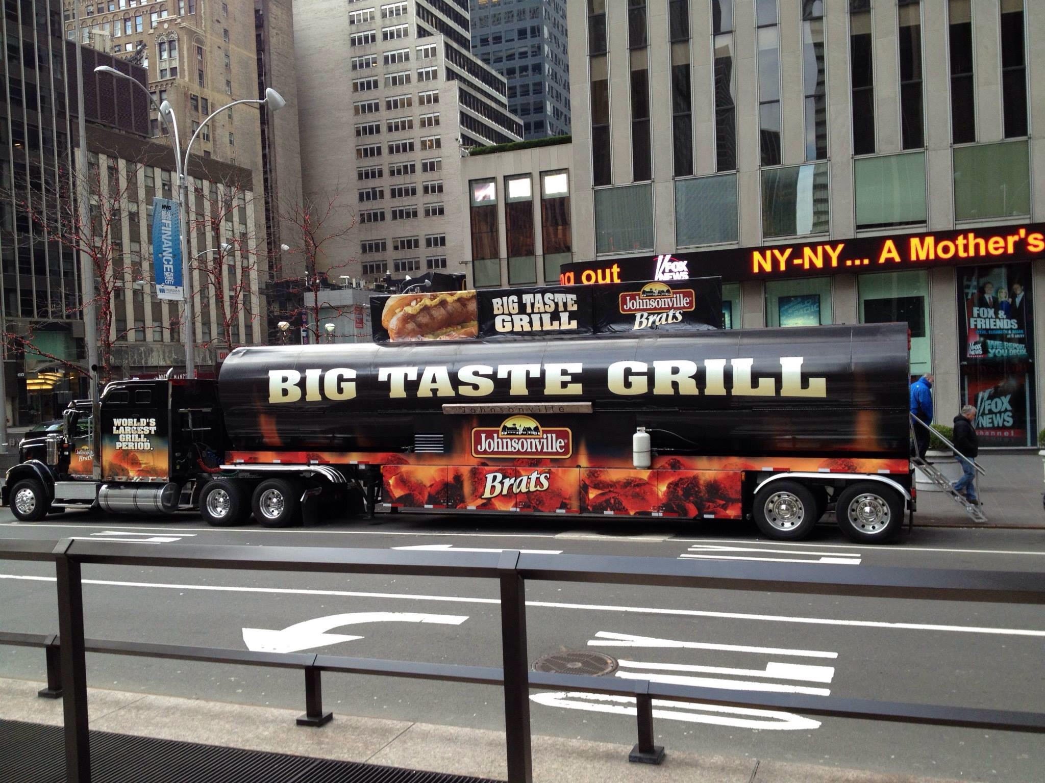 Johnsonville Brats Served Off Big Taste Grill at The Big Game